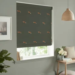 Foxes Forest Green Made to Measure Roman Blind