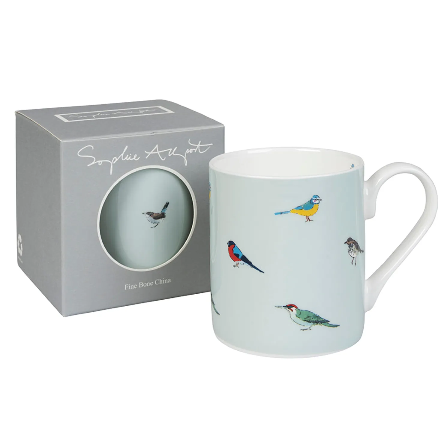 Garden Birds Coloured Mug