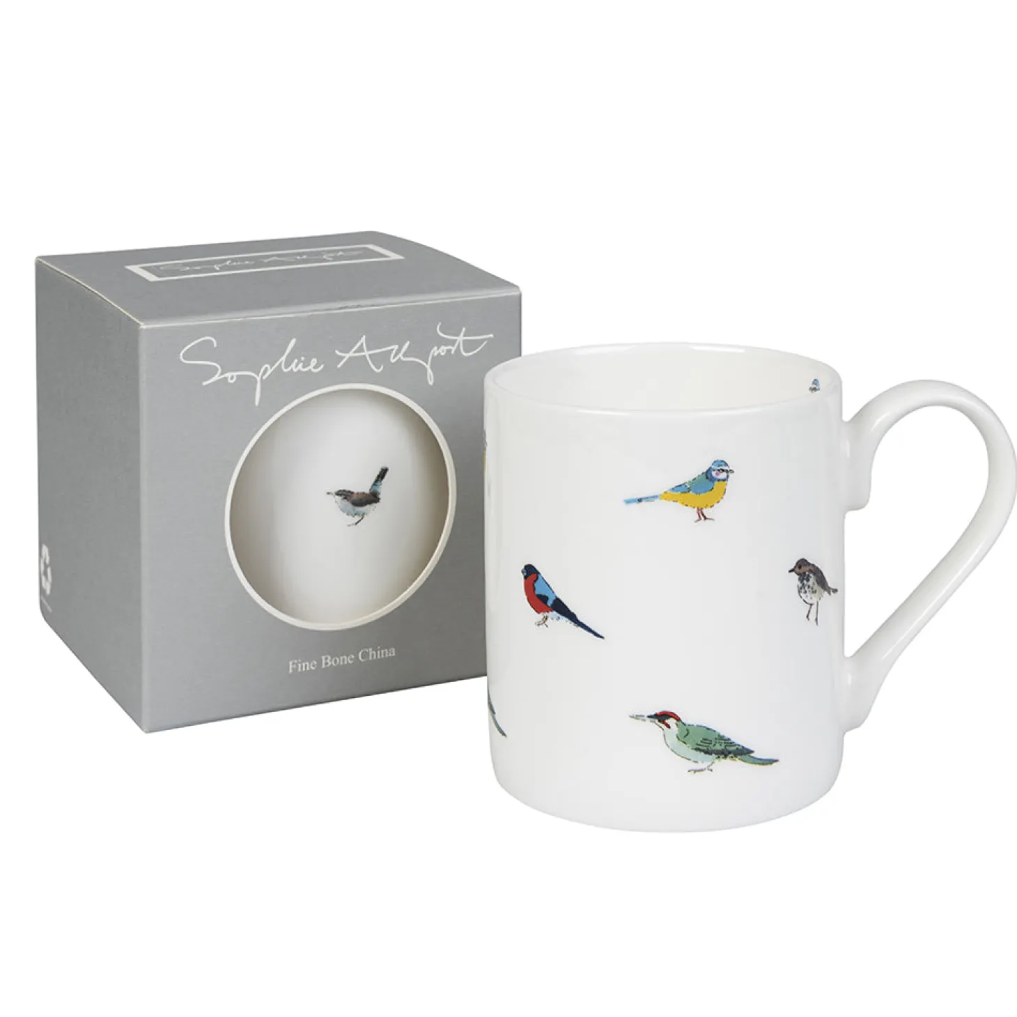 Garden Birds White Mug