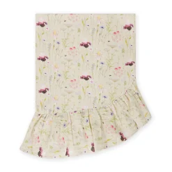 Garden Floral Frill Edge Round Tablecloth
