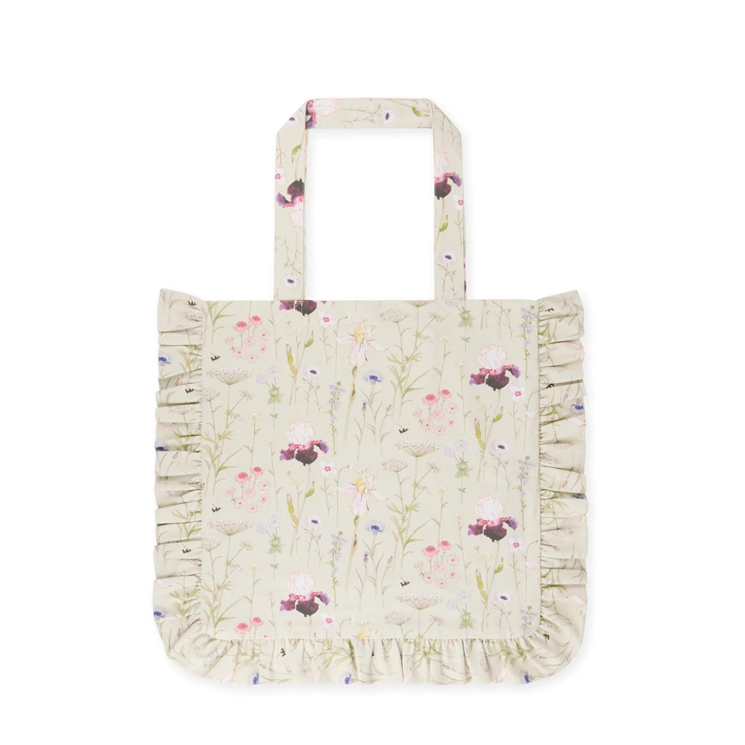 Garden Floral Frill Tote Bag