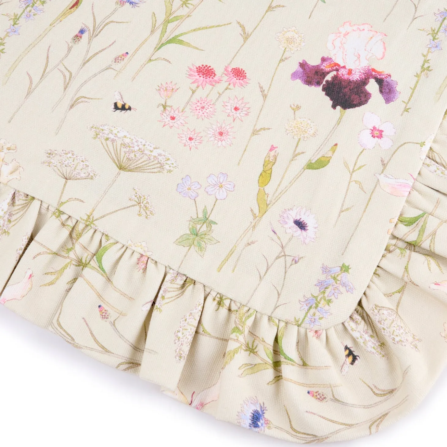 Garden Floral Frill Tote Bag