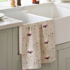 Garden Floral Tea Towel