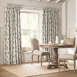 Garden Vegetables Cream Made to Measure Curtains