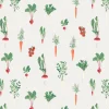 Garden Vegetables Cream Made to Measure Roman Blind
