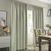 Gingham Sage Made to Measure Curtains