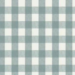 Gingham Teal Made to Measure Roller Blind