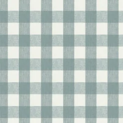 Gingham Teal Made to Measure Roman Blind