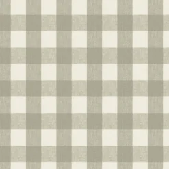 Gingham Warm Stone Made to Measure Curtains