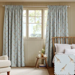 Giraffe Duck Egg Made to Measure Curtains