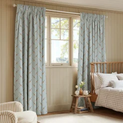 Giraffe Duck Egg Made to Measure Curtains