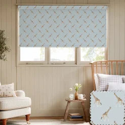 Giraffe Duck Egg Made to Measure Roller Blind