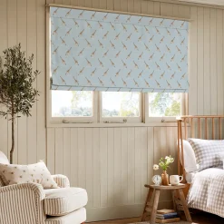 Giraffe Duck Egg Made to Measure Roman Blind