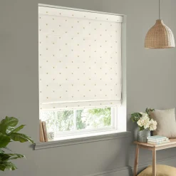 Golden Bees Off White Made to Measure Roman Blind