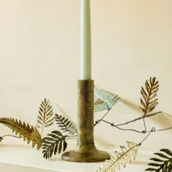 Gold Finished Candle Holder