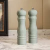 Green Wooden Salt and Pepper Mills