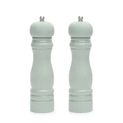 Green Wooden Salt and Pepper Mills