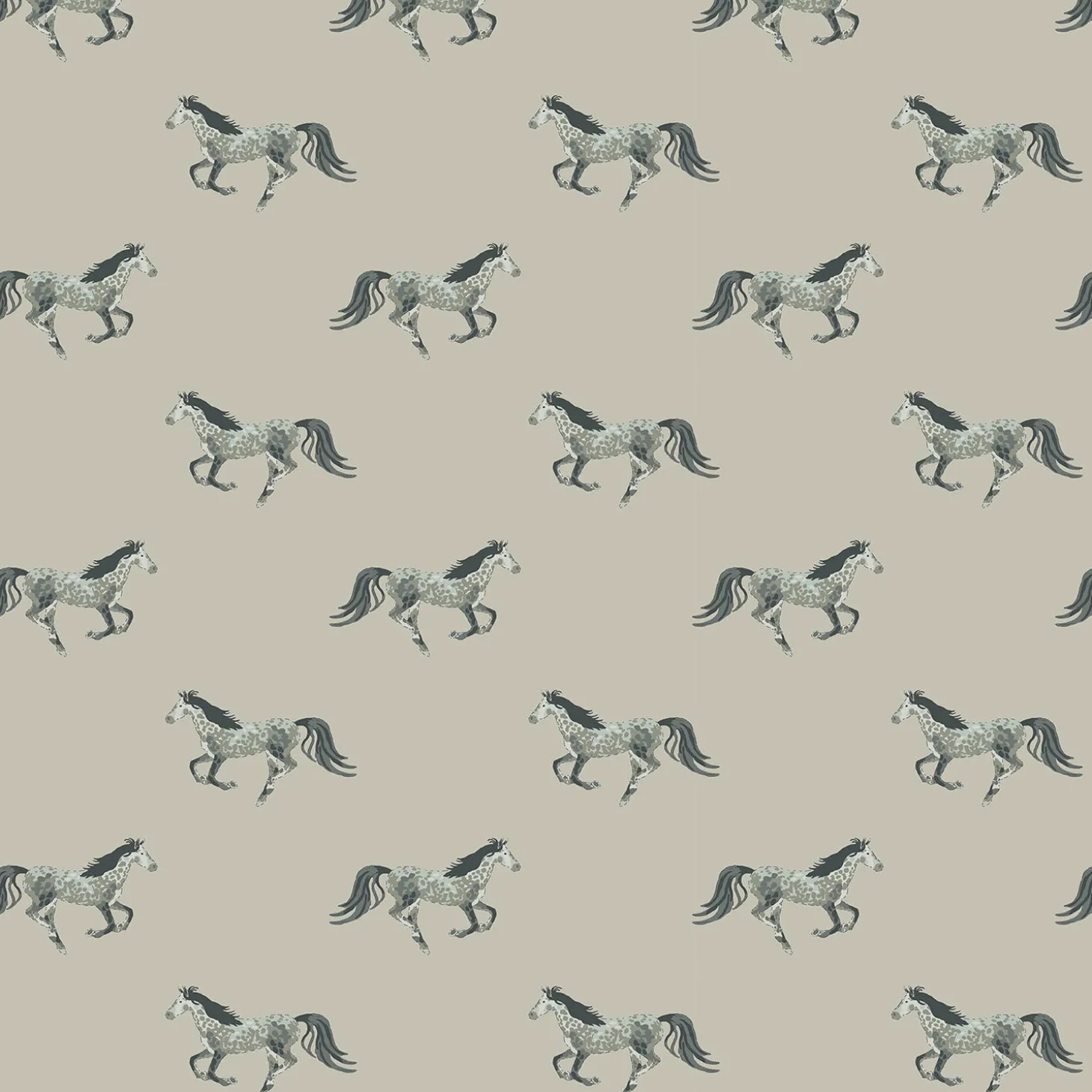 Grey Horse Made to Measure Curtains