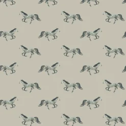 Grey Horse Made to Measure Roman Blind