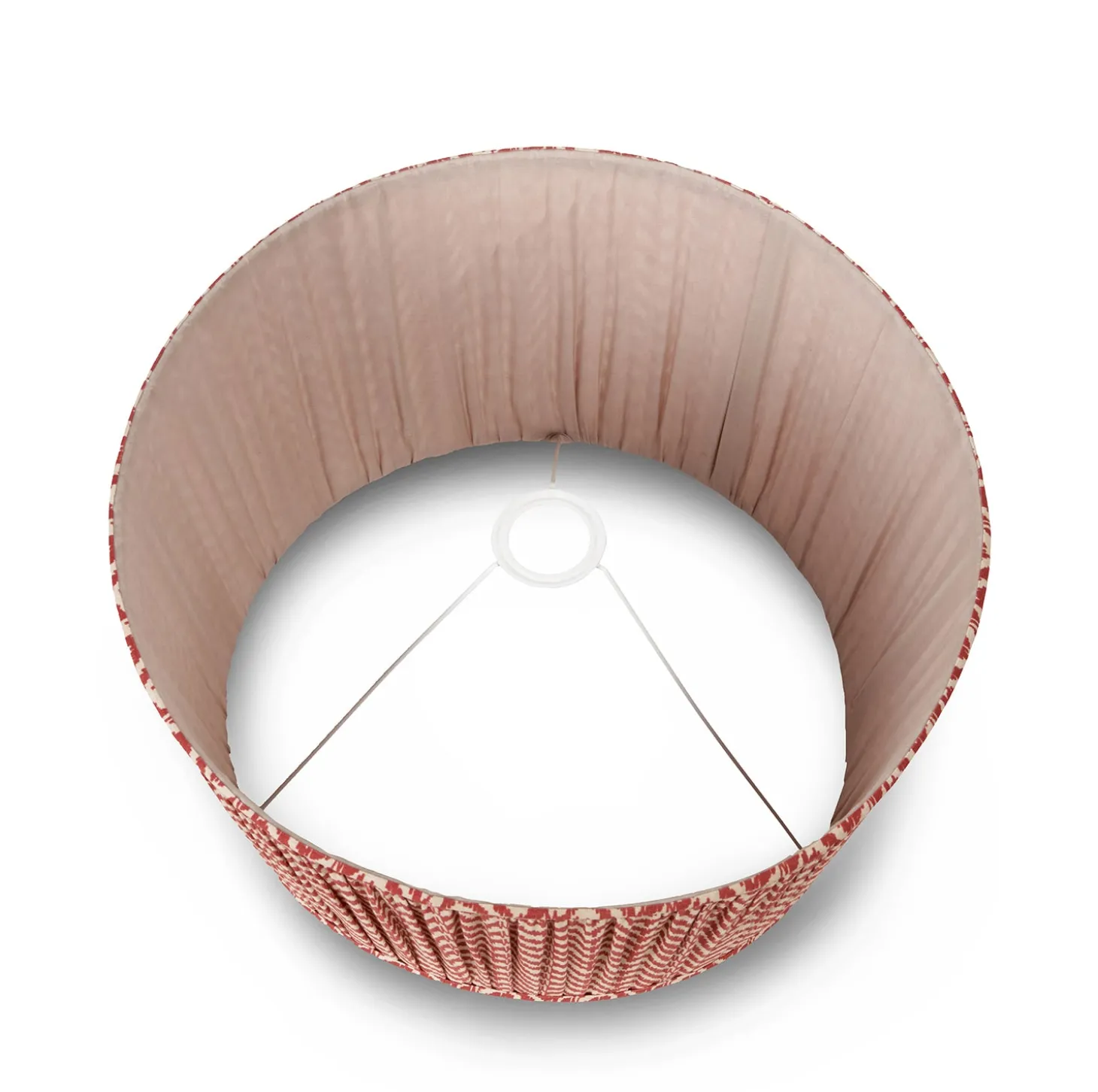 Hambleton Red Pleat Lampshade
