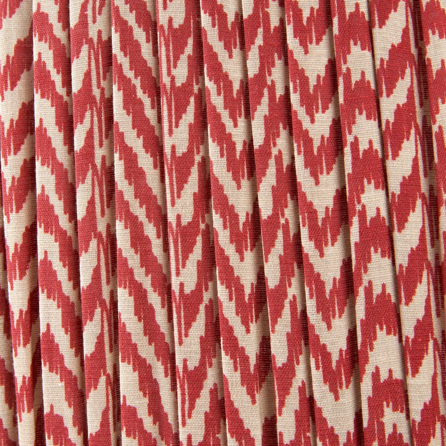 Hambleton Red Pleat Lampshade
