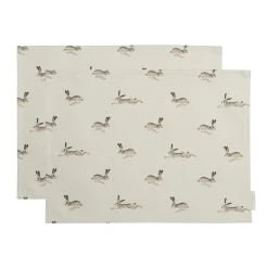 Hare Fabric Placemats (Set of 2)