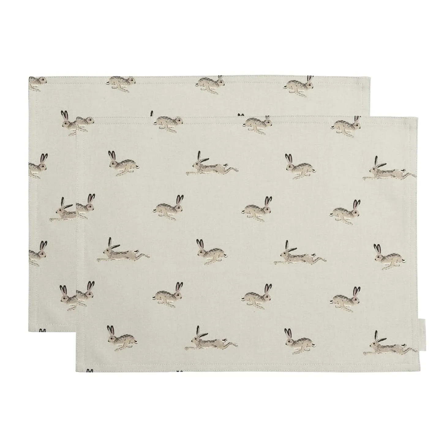 Hare Fabric Placemats (Set of 2)