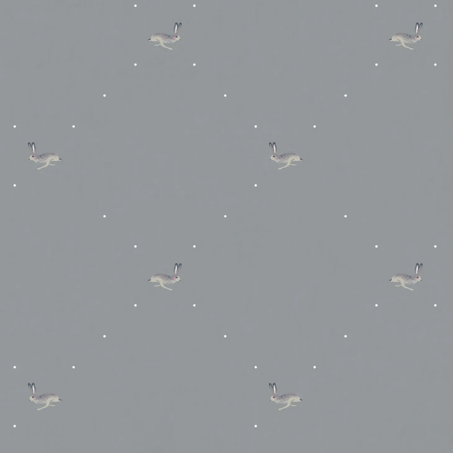 Hare Teal Blue Made to Measure Roman Blind
