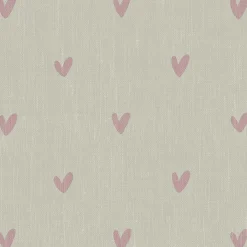 Hearts Blush Made to Measure Curtains