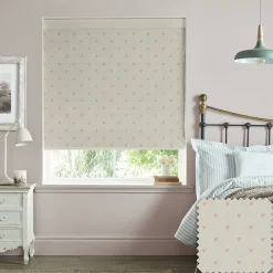Hearts Blush Made to Measure Roman Blind