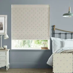 Hearts Duck Egg Made to Measure Roman Blind