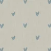 Hearts Duck Egg Made to Measure Curtains
