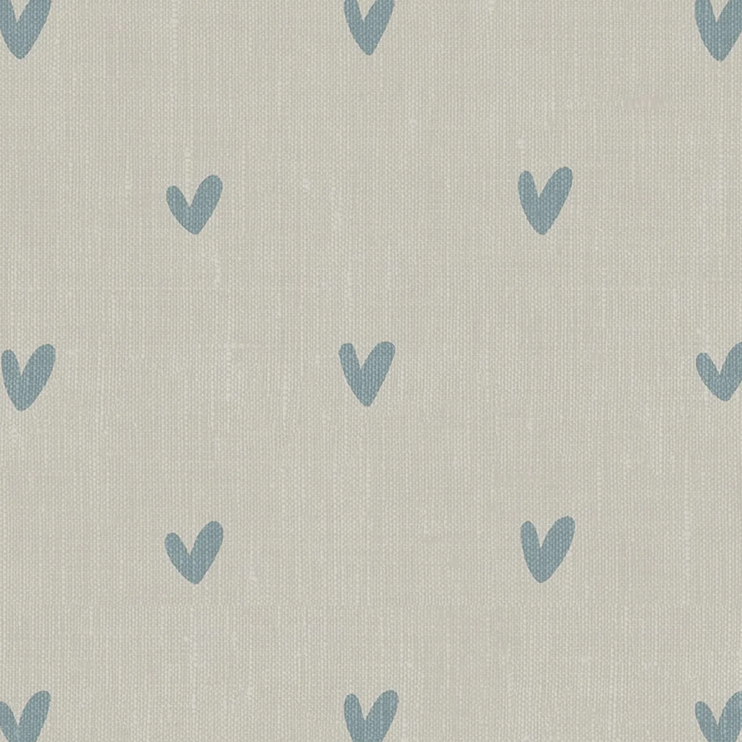 Hearts Duck Egg Made to Measure Curtains