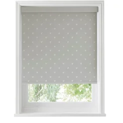 Hearts Grey Made to Measure Roller Blind