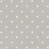 Hearts Grey Made to Measure Roman Blind
