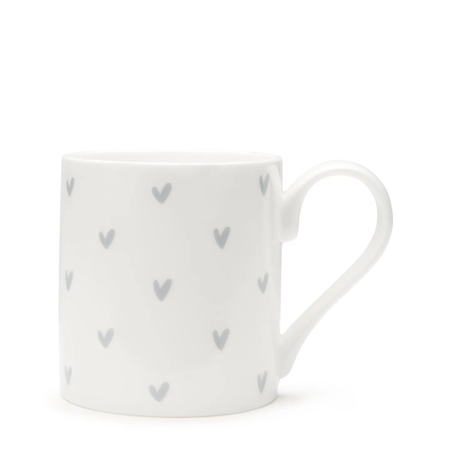 Hearts Grey Mug