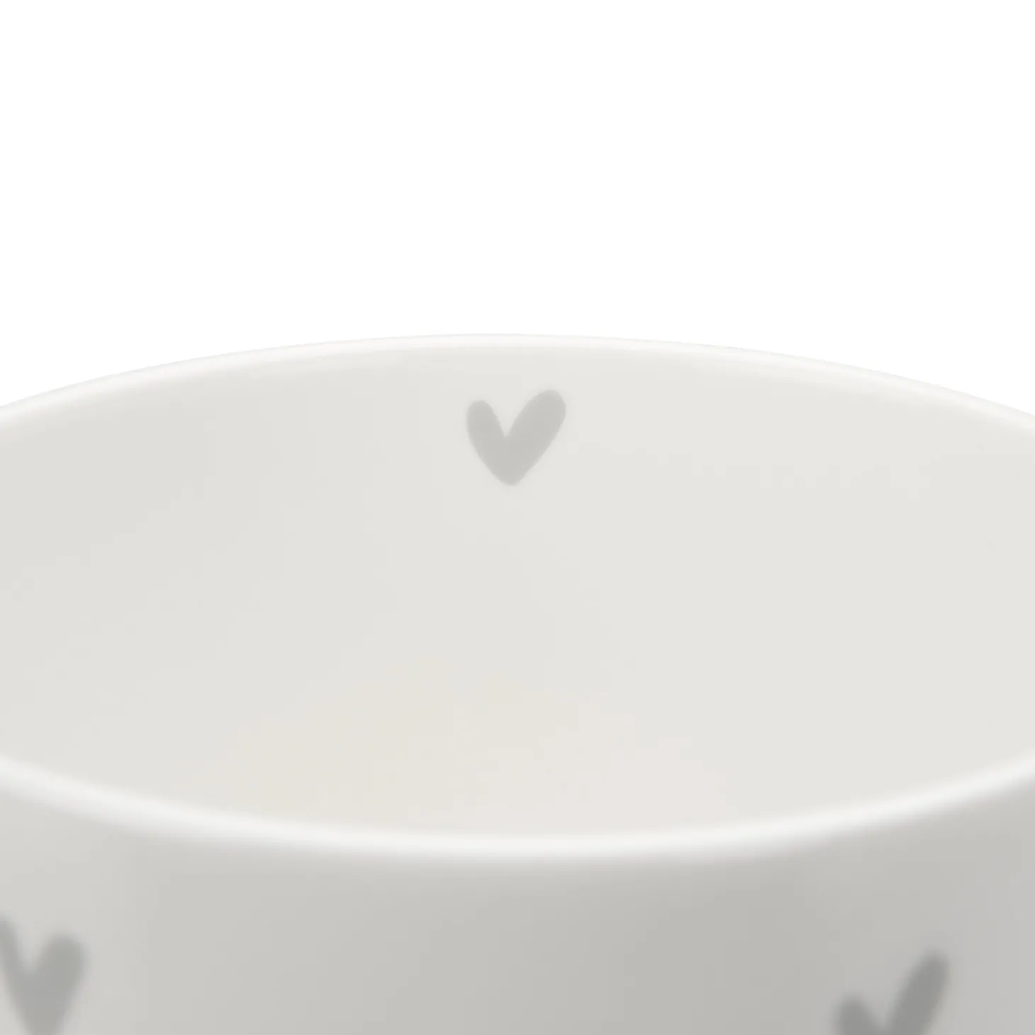 Hearts Grey Mug