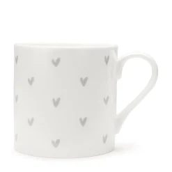 Hearts Grey Mug