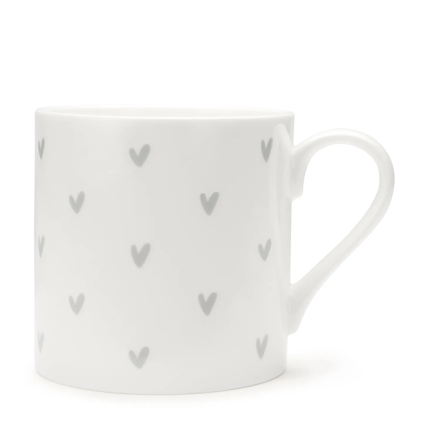 Hearts Grey Mug