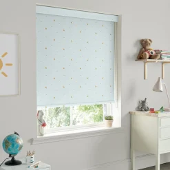 Hedgehogs Blue Made to Measure Roller Blind