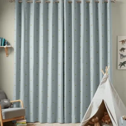 Hedgehogs Blue Made to Measure Curtains