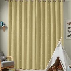 Hedgehogs Mustard Made to Measure Curtains