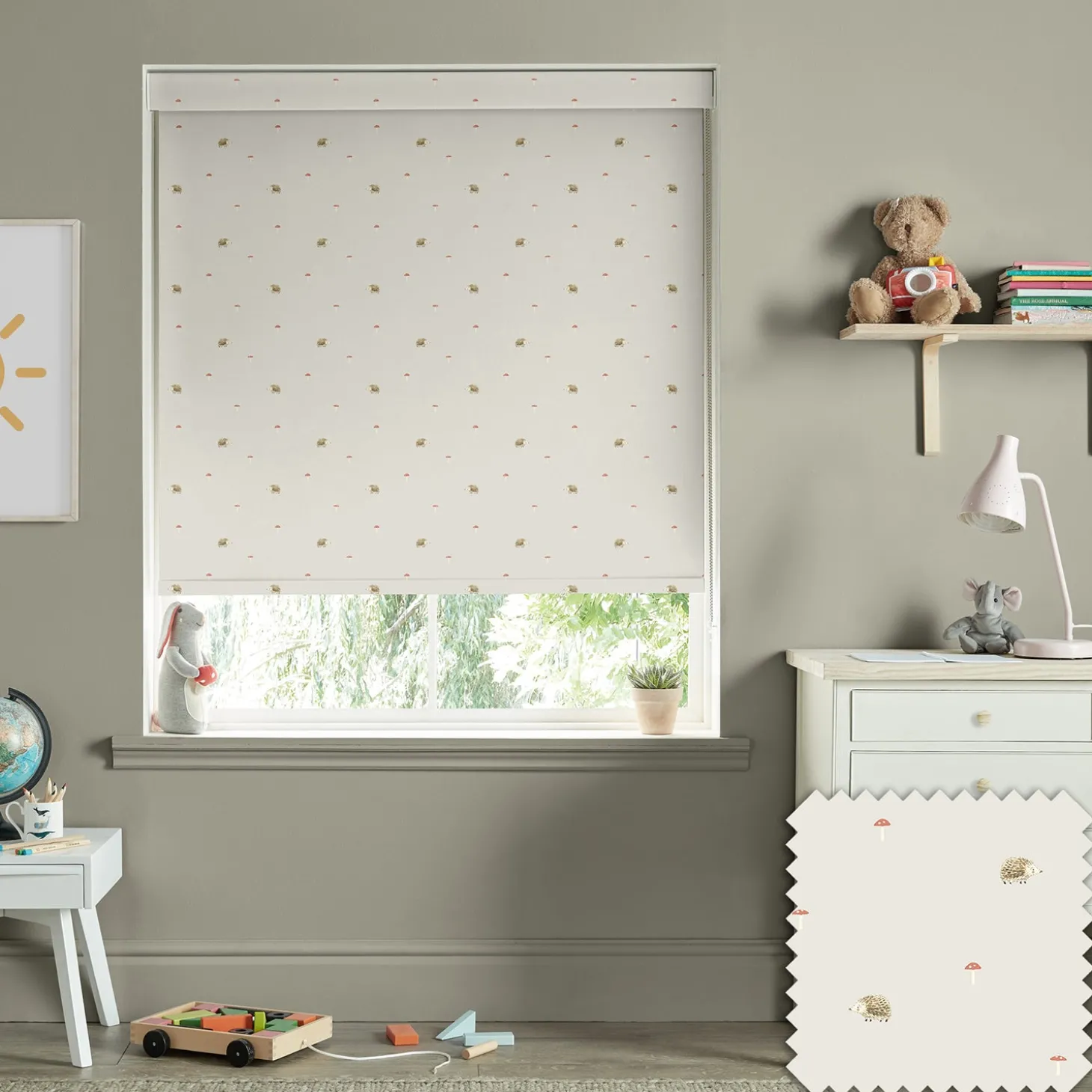 Hedgehogs Neutral Made to Measure Roller Blind