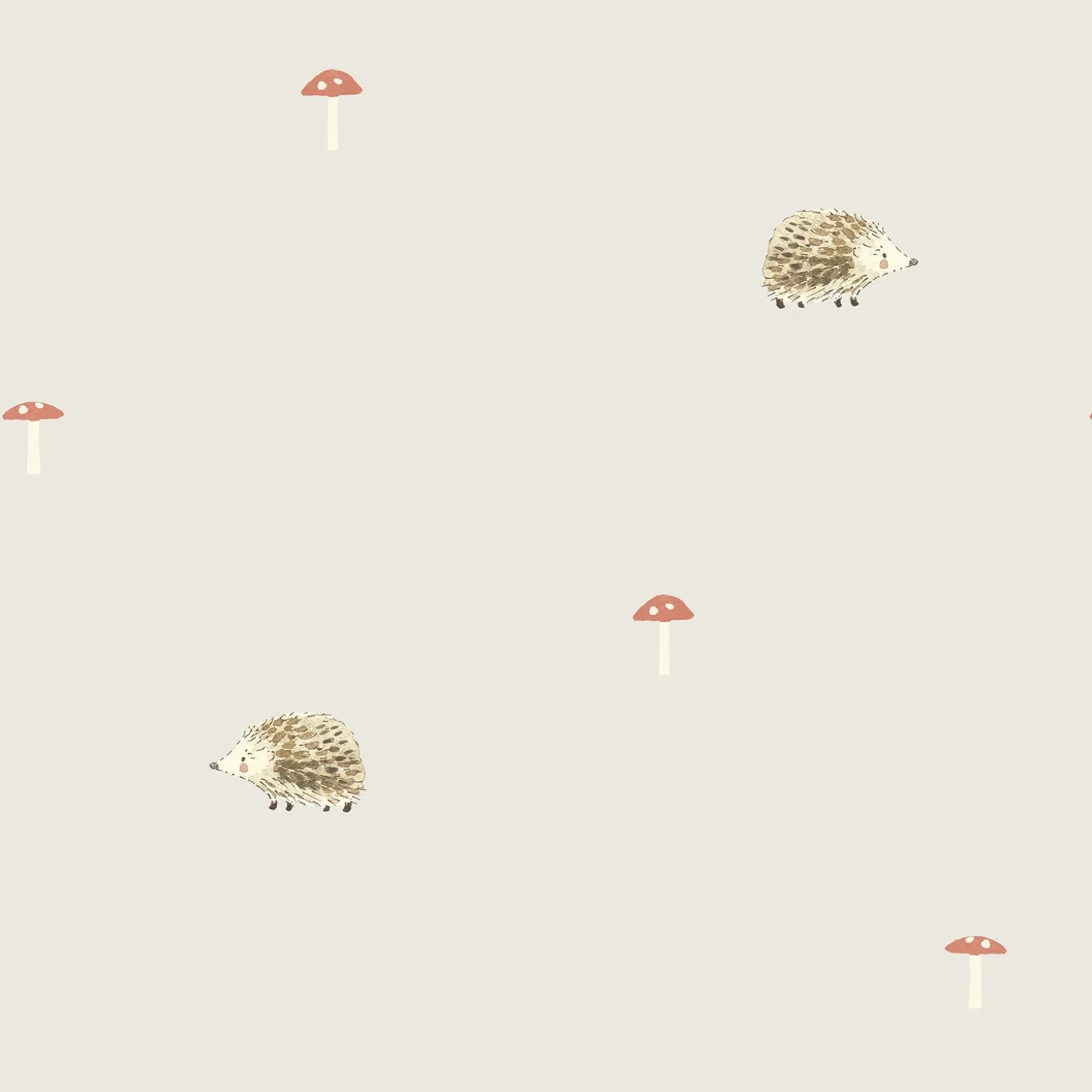 Hedgehogs Neutral Made to Measure Roman Blind