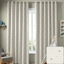 Hedgehogs Neutral Made to Measure Curtains