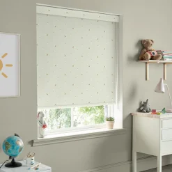 Hedgehogs Sage Green Made to Measure Roller Blind