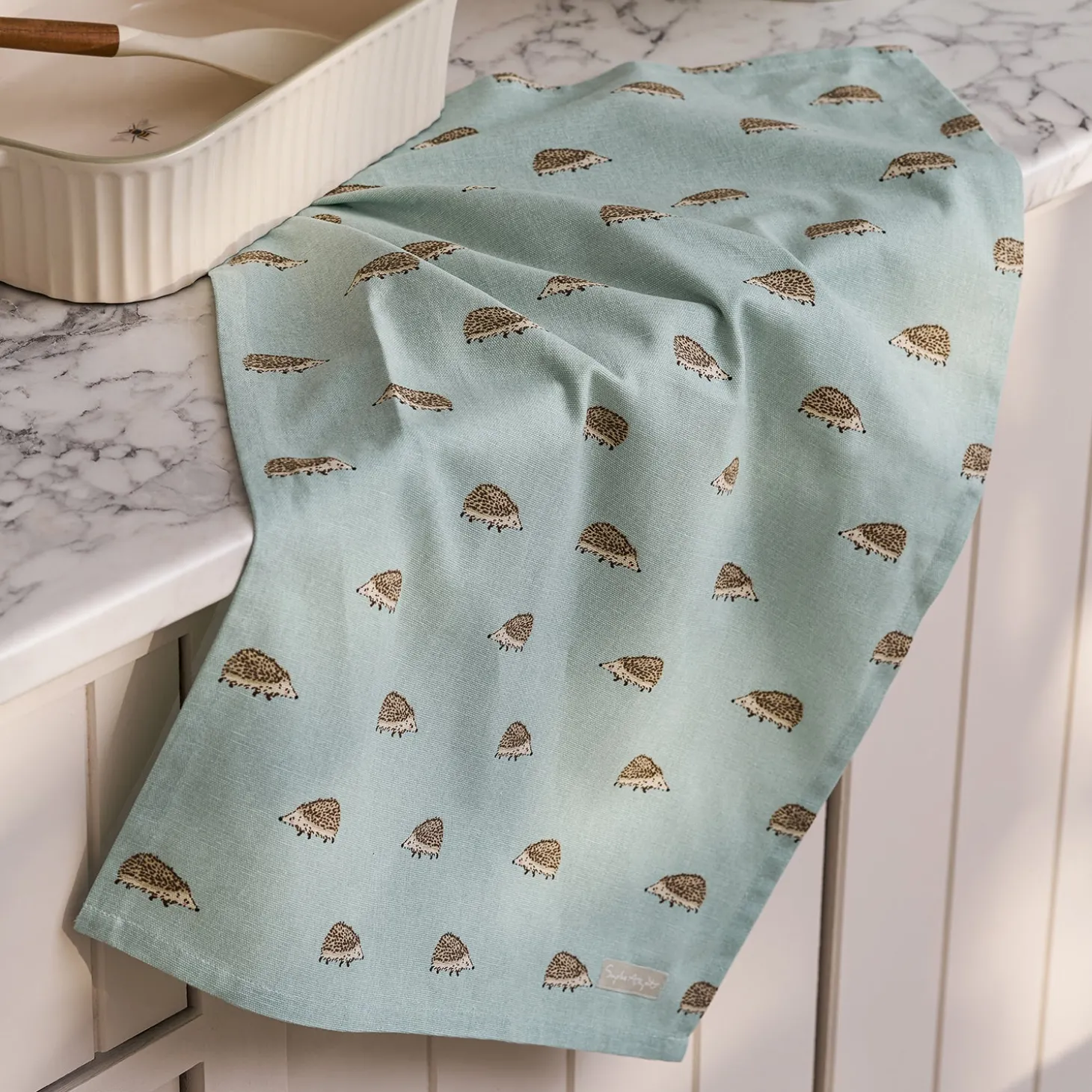 Hedgehogs Tea Towel