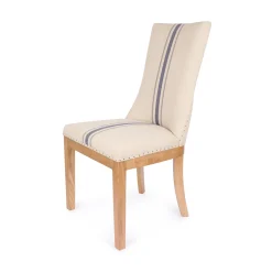 Holkham Navy Stripe Dining Chair