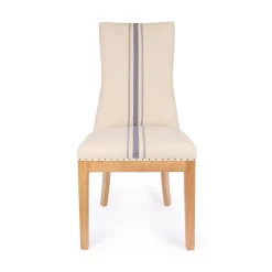 Holkham Navy Stripe Dining Chair