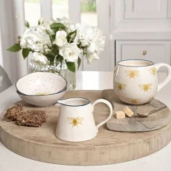 Honey Bees Mini Stoneware Jug